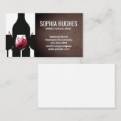 Wine Bottle Silhouette | Wine Splash 名刺 (正面/裏面)