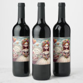 Wine bottle sticker ワインラベル (ボトル)
