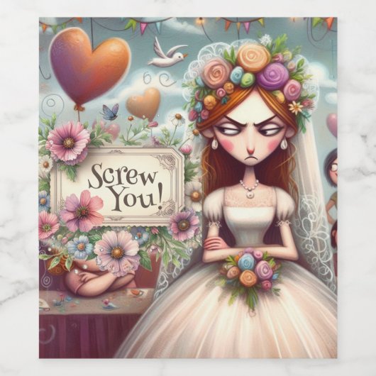 Wine bottle sticker ワインラベル (シングルラベル)