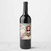 Wine bottle sticker ワインラベル (正面)