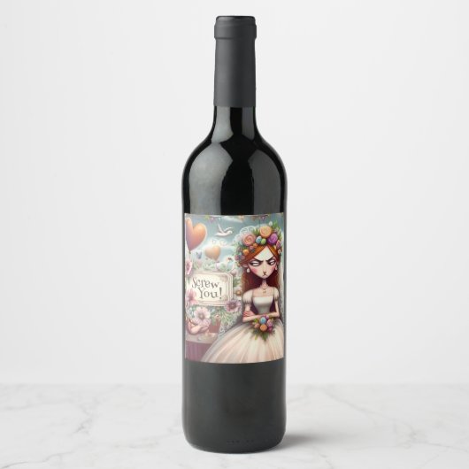 Wine bottle sticker ワインラベル (正面)