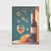 Wine Cellar Birthday Shine カード (正面)