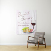 Wine & Charcuterie Bridal Shower タペストリー (インサイチュ)