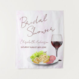 Wine & Charcuterie Bridal Shower タペストリー