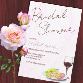 Wine & Charcuterie Bridal Shower 招待状