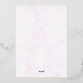 Wine & Charcuterie Bridal Shower 箔招待状 (裏面)