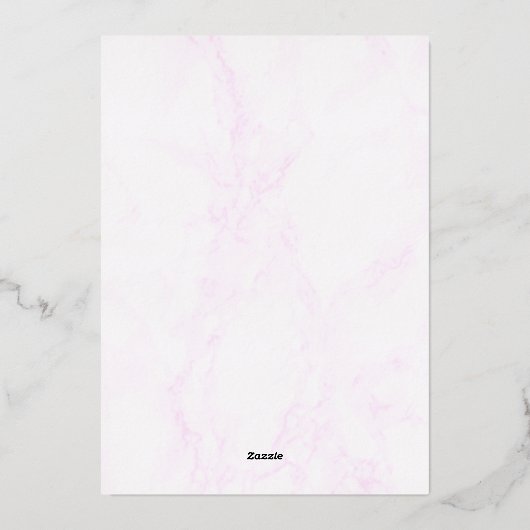 Wine & Charcuterie Bridal Shower 箔招待状 (裏面)