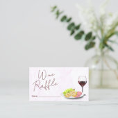 Wine & Charcuterie Bridal Shower Game エンクロージャーカード (スタンド正面)