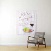 Wine & Charcuterie Engagement Party タペストリー (インサイチュ)