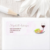 Wine & Charcuterie Engagement Party ラベル (インサイチュ)