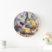 Wine & Cheese ラージ壁時計 (ホーム)