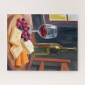 Wine & Cheese | Oil Painting ジグソーパズル (横)