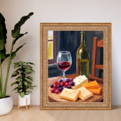 Wine & Cheese | Oil Painting ポスター