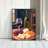 Wine & Cheese | Oil Painting ポスター