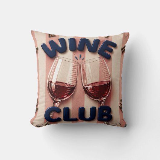 Wine Club Cheers Wine Rustic Winery Bar クッション (正面)