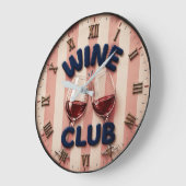 Wine Club Cheers Wine Rustic Winery Bar ラージ壁時計 (傾斜)