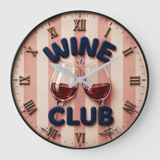 Wine Club Cheers Wine Rustic Winery Bar ラージ壁時計 (正面)