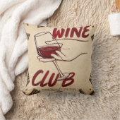 Wine Club Rustic Vineyard Kitchen Home Bar クッション (ブランケット)