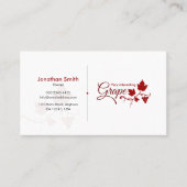 Wine Company, Grape wine suppliers, Wine 名刺 (正面)