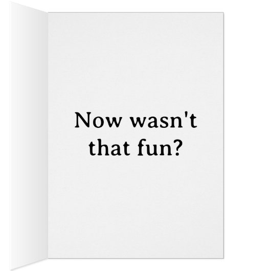 Wine Cork Humor Greeting Card (内側 (右))