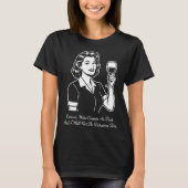 Wine Counts As Fruit Retro T-Shirt Tシャツ (正面)