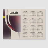 Wine Design 2026 Calendar Magnetic Card (正面)