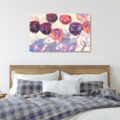 Wine drinks Red Tropical pink wine drink set  キャンバスプリント (インサイチュ (寝室))