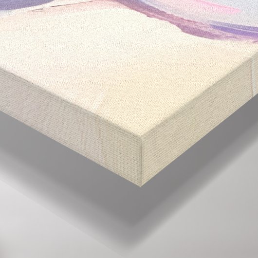 Wine drinks Red Tropical pink wine drink set  キャンバスプリント (コーナー (底面))