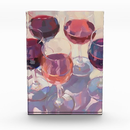 Wine drinks Red Tropical pink wine drink set  フォトブロック (正面)