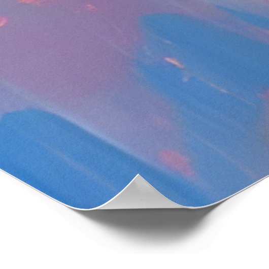 Wine drinks Red Tropical pink wine drink set  ポスター (角)