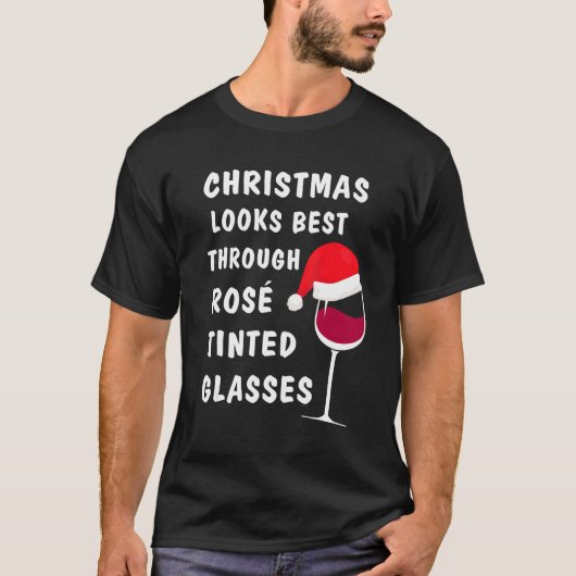 Wine for christmas Ugly xmas 2 Tシャツ (正面)