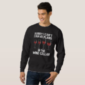 Wine For Men Women Red Wine  Wine Glass Alcohol スウェットシャツ (正面フル)