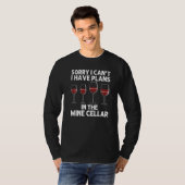 Wine For Men Women Red Wine  Wine Glass Alcohol Tシャツ (正面フル)
