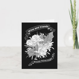 Wine gathering invitation card カード
