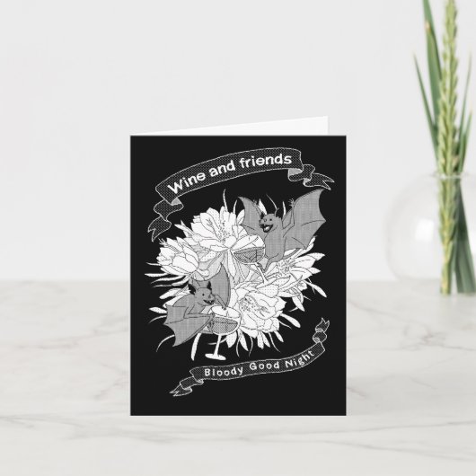 Wine gathering invitation card カード (正面)