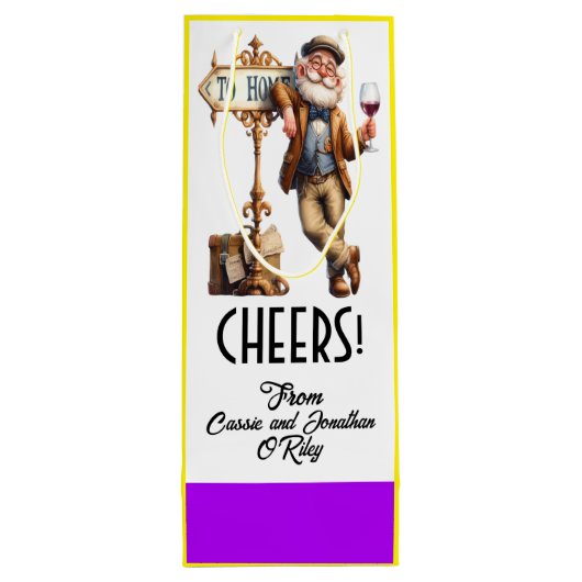 Wine Gift Bag version 4 SEE BACK ワインギフトバッグ (裏面)