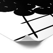 Wine Glass and Bottle Grapes Food drink Art ポスター (角)