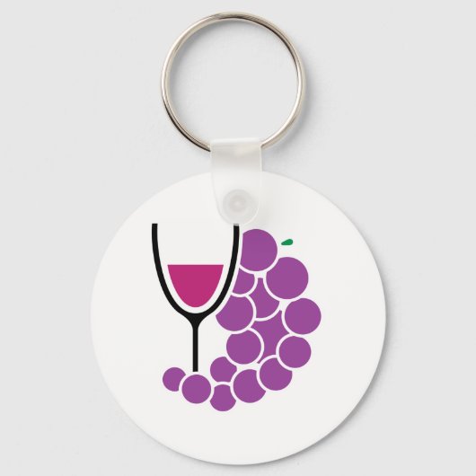 Wine Glass And Grapes キーホルダー (裏面)