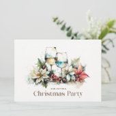 Wine Glass Christmas Party 招待状 (スタンド正面)