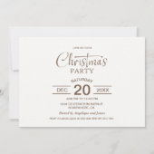 Wine Glass Christmas Party 招待状 (裏面)