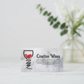 Wine Glass Creative Illustrative Logo 名刺 (スタンド正面)