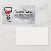 Wine Glass Creative Illustrative Logo 名刺 (正面/裏面)