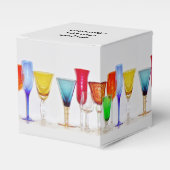 Wine Glass Favor Box フェイバーボックス (正面サイド)