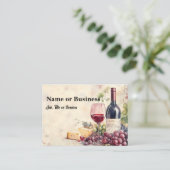 Wine glass graphic 名刺 (スタンド正面)