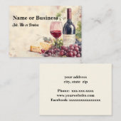 Wine glass graphic 名刺 (正面/裏面)