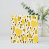 Wine glass pattern 招待状 (スタンド正面)