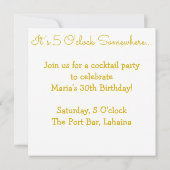 Wine glass pattern 招待状 (裏面)