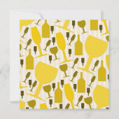 Wine glass pattern 招待状 (正面)