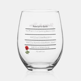 Wine Glass Rosé Spritz Recipe Guide ステムなしワイングラス