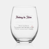 Wine Glass Rosé Spritz Recipe Guide ステムなしワイングラス (裏面)